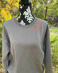 Hand Distressed Custom Longhorns Sweatshirt