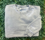 Hand Distressed Custom Texans Sweatshirt