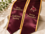 Custom Embroidered Graduation Stole (Customer Provided) | Personalized Graduation Stole | College & High School Graduation