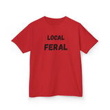 Local Feral Kids Tee, Graphic T-Shirt for Boys and Girls, Casual Wear, Birthday Gift, Playdate Top, Animal Lover Shirt