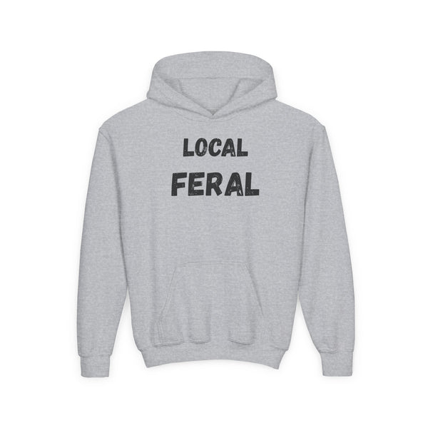 Feral Local Youth Hoodie - Trendy, Cozy Costume for Animal Lovers, Perfect Gift for Birthdays, Adventure, Casual Wear