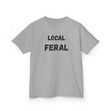 Local Feral Kids Tee, Graphic T-Shirt for Boys and Girls, Casual Wear, Birthday Gift, Playdate Top, Animal Lover Shirt