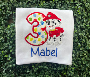 Marshall Patrol Birthday Shirt