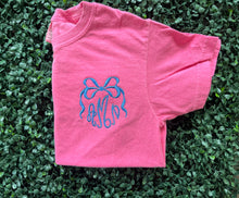 Bow Monogrammed Comfort Colors Shirt