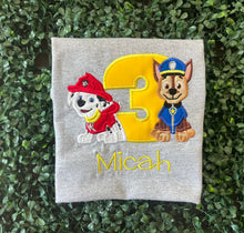 Chase and Marshall Patrol Birthday Shirt