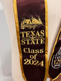 Custom Embroidered Graduation Stole (Customer Provided) | Personalized Graduation Stole | College & High School Graduation