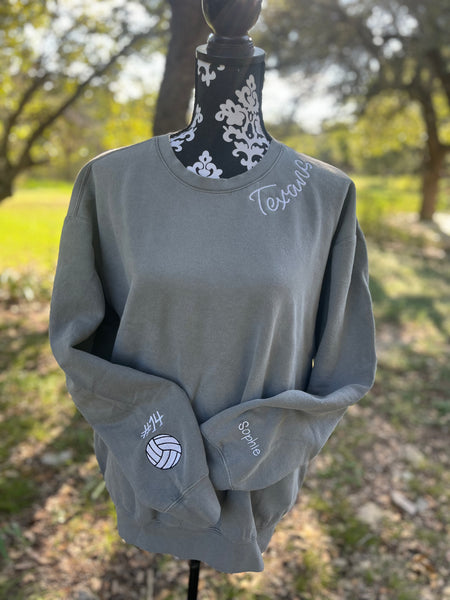 Comfort Colors Custom Texans Sweatshirt