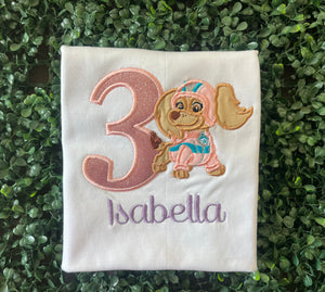 Custom birthday shirt | Liberty birthday shirt | patrol birthday shirt | embroidered birthday shirt | birthday themed shirt 