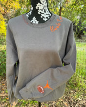Hand Distressed Custom Longhorns Sweatshirt