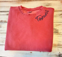 Hand Distressed Custom Texans Sweatshirt