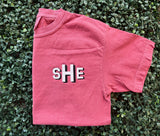 Shadow Box Monogrammed Comfort Colors Shirt