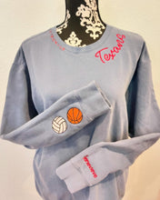 Hand Distressed Custom Texans Sweatshirt