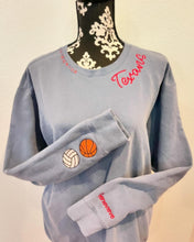 Hand Distressed Custom Texans Sweatshirt