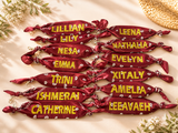 Custom Bandana Keychain | Personalized Name Keychain | Team Gifts | Backpack Clip Keychain | Custom Colors & Font