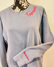 Hand Distressed Custom Texans Sweatshirt
