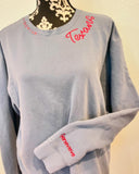 Hand Distressed Custom Texans Sweatshirt