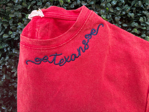 Texans Bow Font Collar Shirt or Sweatshirt