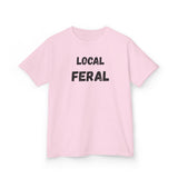 Local Feral Kids Tee, Graphic T-Shirt for Boys and Girls, Casual Wear, Birthday Gift, Playdate Top, Animal Lover Shirt