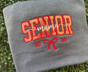 Senior Mama 2026 Bows Sweatshirt