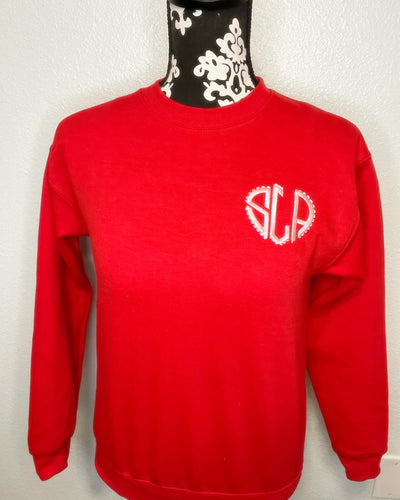 Valentine Heart Monogrammed Sweatshirt
