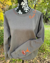 Hand Distressed Custom Longhorns Sweatshirt