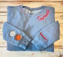 Hand Distressed Custom Texans Sweatshirt