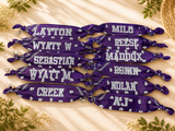 Custom Bandana Keychain | Personalized Name Keychain | Team Gifts | Backpack Clip Keychain | Custom Colors & Font