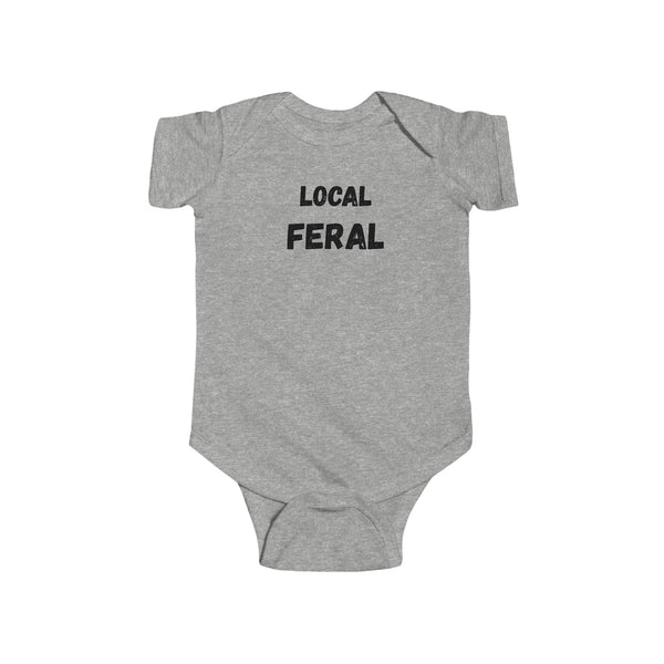 Local Feral Infant Bodysuit, Cute Baby Outfit, Funny Baby Gift, Infant Clothing, Baby Shower Gift, New Parent Present