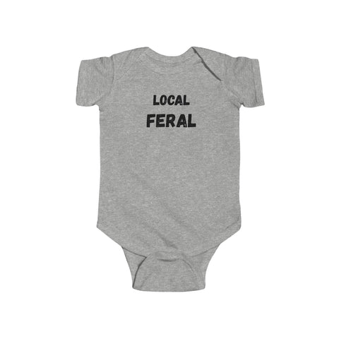Local Feral Infant Bodysuit, Cute Baby Outfit, Funny Baby Gift, Infant Clothing, Baby Shower Gift, New Parent Present