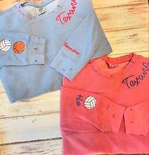 Hand Distressed Custom Texans Sweatshirt