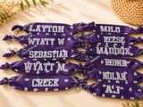 Custom Bandana Keychain | Personalized Name Keychain | Team Gifts | Backpack Clip Keychain | Custom Colors & Font