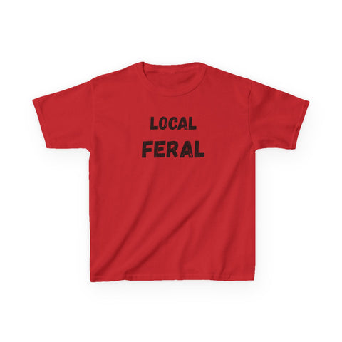 Local Feral Kids Tee, Graphic T-Shirt for Boys and Girls, Casual Wear, Birthday Gift, Playdate Top, Animal Lover Shirt