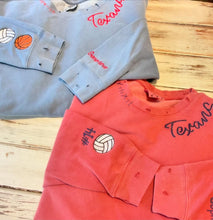 Hand Distressed Custom Texans Sweatshirt