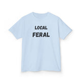 Local Feral Kids Tee, Graphic T-Shirt for Boys and Girls, Casual Wear, Birthday Gift, Playdate Top, Animal Lover Shirt