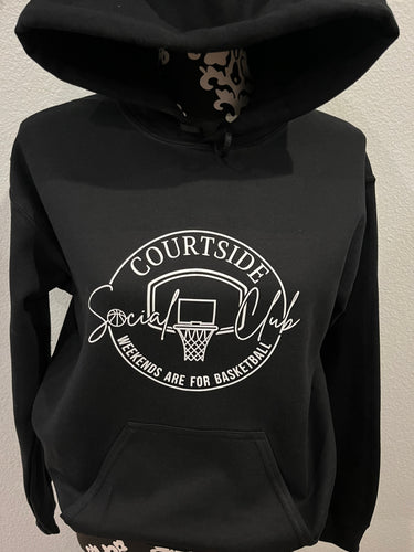 Courtside Social Club Hoodie | basketball mom hoodie | basketball mom Sweatshirt | Courtside social club sweatshirt