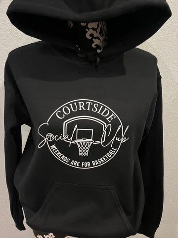 Courtside Social Club Hoodie | basketball mom hoodie | basketball mom Sweatshirt | Courtside social club sweatshirt