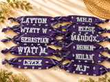 Custom Bandana Keychain | Personalized Name Keychain | Team Gifts | Backpack Clip Keychain | Custom Colors & Font
