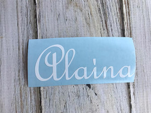 Custom Name Decal for Cups – Choose size & color. Perfect for tumblers, mugs, & water bottles. Waterproof, durable & handmade with care!