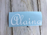 Custom Name Decal for Cups – Choose size & color. Perfect for tumblers, mugs, & water bottles. Waterproof, durable & handmade with care!
