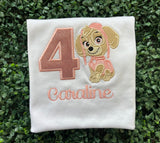 Custom Sky Birthday Shirt – Personalized Kids Birthday Party Tee - Patrol Birthday Shirt - Custom Birthday Shirt - Kids Birthday Shirt
