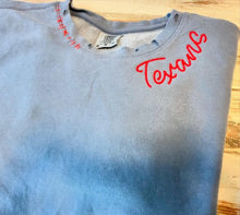 Hand Distressed Custom Texans Sweatshirt