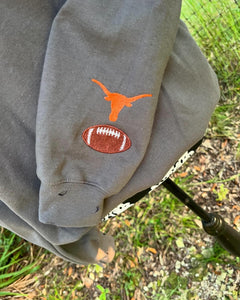 Hand Distressed Custom Longhorns Sweatshirt