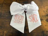 Custom Embroidered Bouquet Sash | Personalized Wedding Bouquet Ribbon | Monogrammed Bridal Bouquet Wrap | Custom Name Ribbon