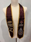 Custom Embroidered Graduation Stole (Customer Provided) | Personalized Graduation Stole | College & High School Graduation