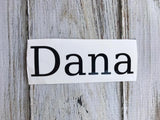 Custom Name Decal for Cups – Choose size & color. Perfect for tumblers, mugs, & water bottles. Waterproof, durable & handmade with care!