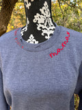 Hand Distressed Custom Mama Sweatshirt