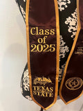 Custom Embroidered Graduation Stole (Customer Provided) | Personalized Graduation Stole | College & High School Graduation