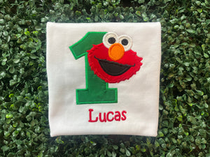 Red Monster Birthday shirt or bodysuit