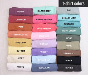 Bow Monogrammed Comfort Colors Shirt