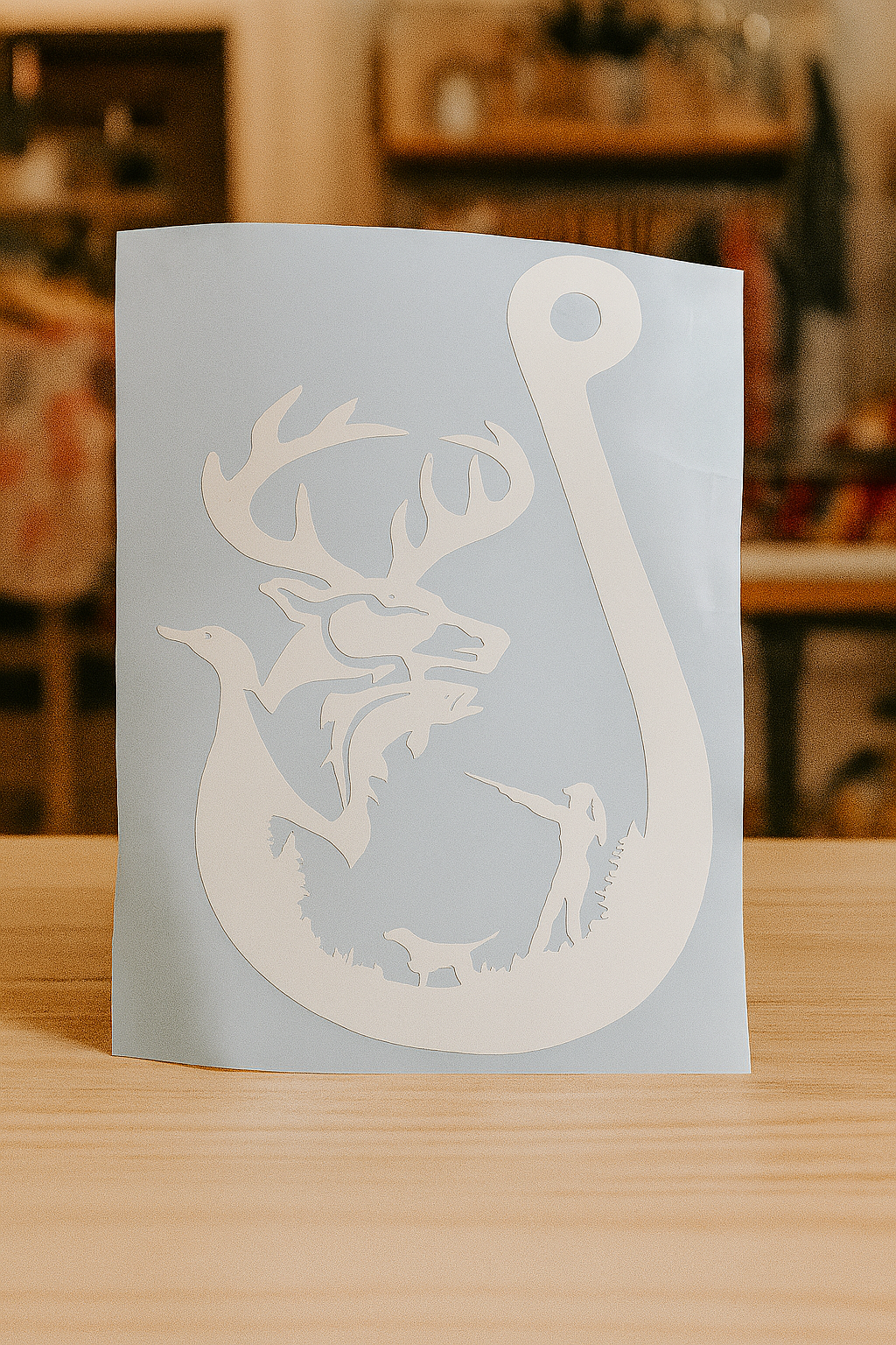 Girls Hunting & Fishing Vinyl Decal – Custom Color & Size | Car, Cup, Laptop Sticker